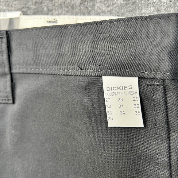 Dickies Work Pants Mens 33UL Black Occupational Wear LP812BK Unhemmed NWT - Picture 8 of 16